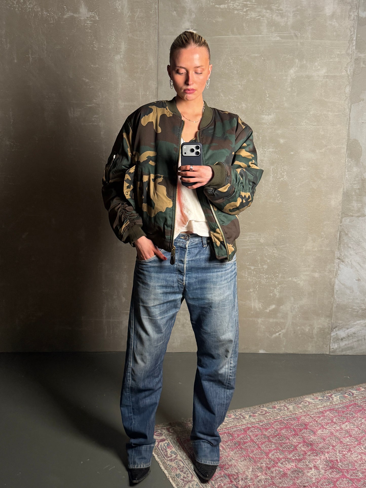 BOMBER CAMO GRÆNN