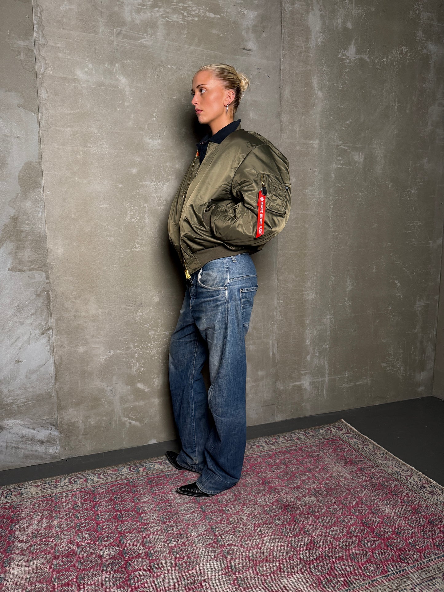 BOMBER OVERSIZED GRÆNN