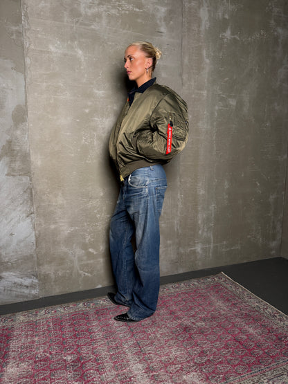 BOMBER OVERSIZED GRÆNN