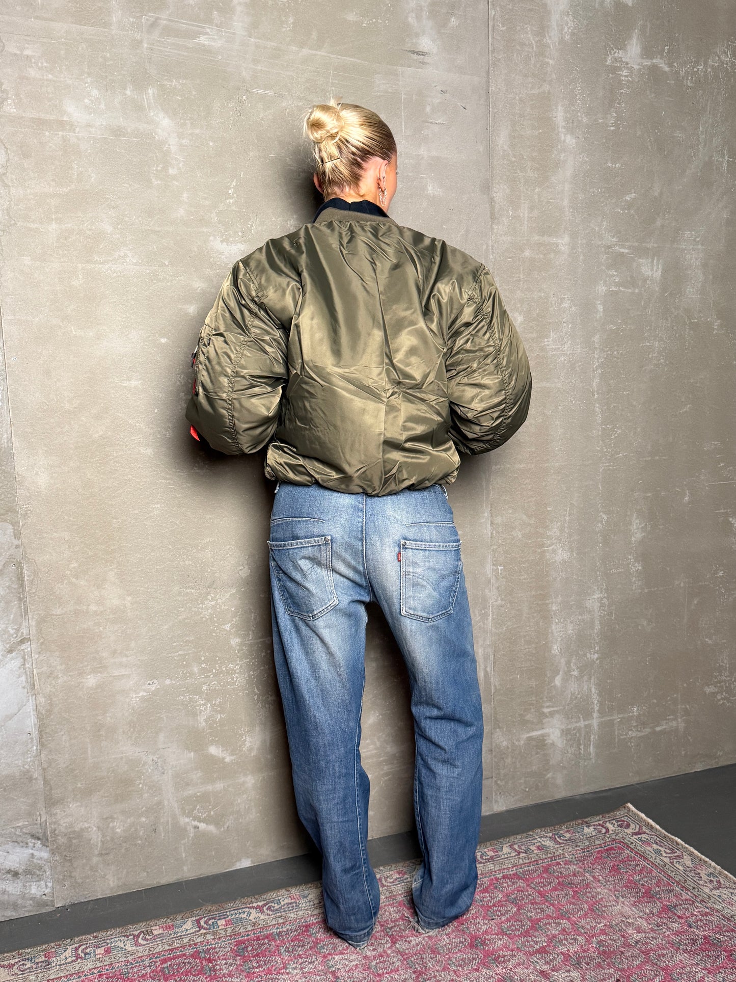 BOMBER OVERSIZED GRÆNN