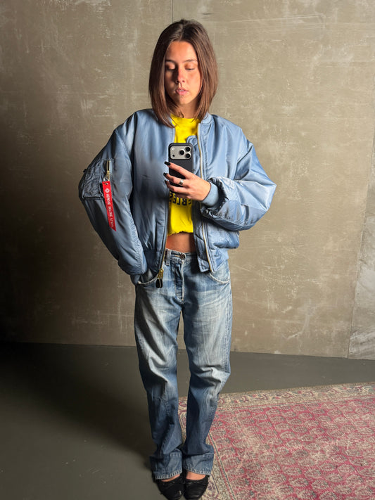 BOMBER OVERSIZED BLÁR