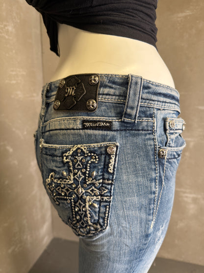 Buxur Útvíðar Miss Me