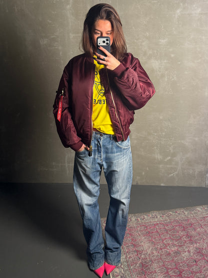 BOMBER OVERSIZED VÍNRAUÐUR