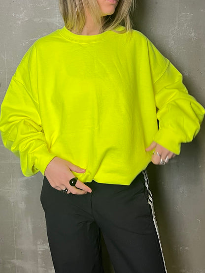 HÁSKÓLAPEYSA NEON GUL