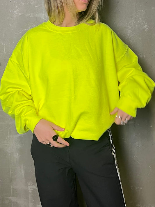 HÁSKÓLAPEYSA NEON GUL