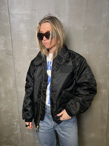 BOMBER MEÐ KRAGA SVARTUR