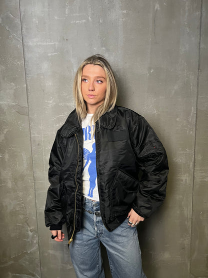 BOMBER MEÐ KRAGA SVARTUR