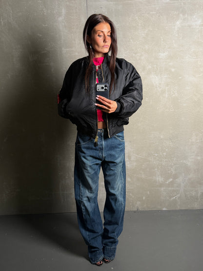 BOMBER OVERSIZED SVARTUR