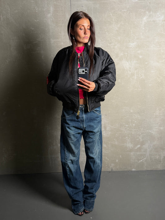 BOMBER OVERSIZED SVARTUR