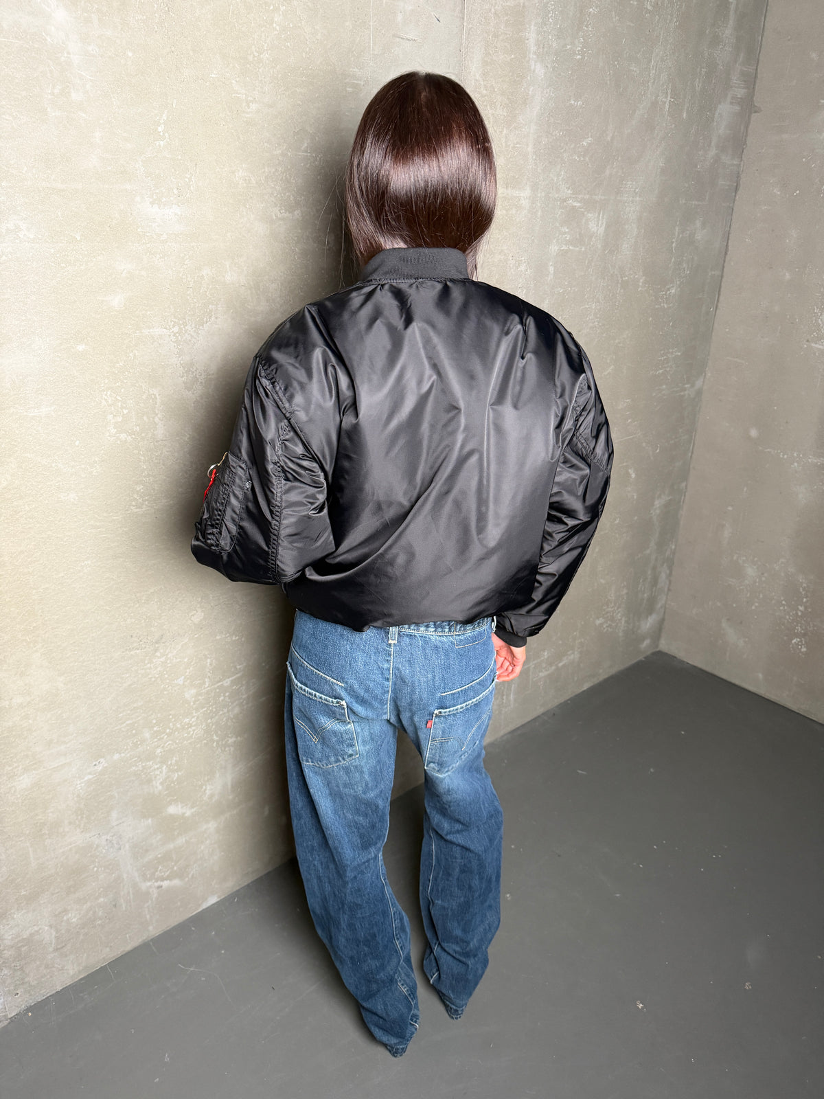 BOMBER OVERSIZED SVARTUR