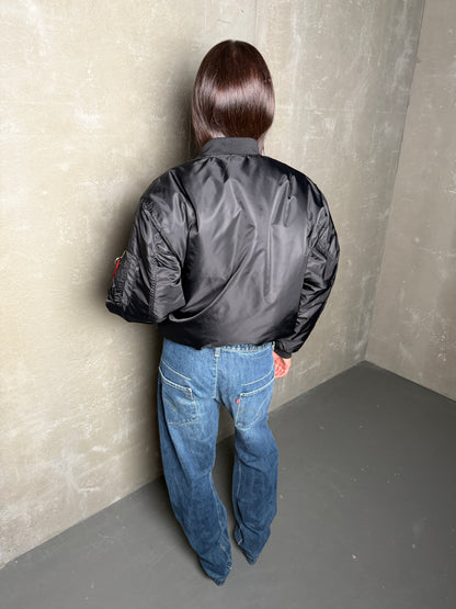 BOMBER OVERSIZED SVARTUR