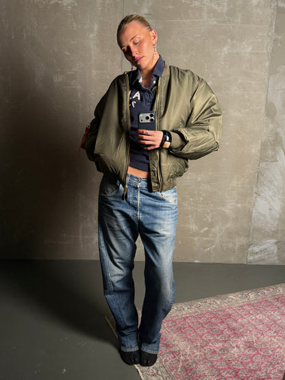 BOMBER OVERSIZED GRÆNN